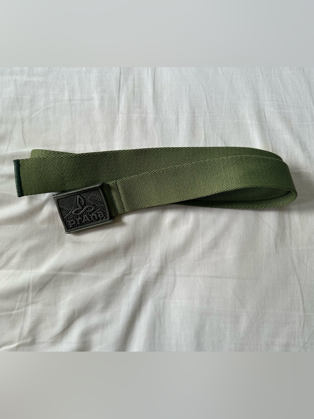 Prana Union Belt with Logo Buckle